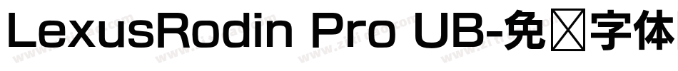 LexusRodin Pro UB字体转换